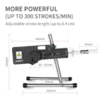 Machine à sexe contrôlée par application avec télécommande 5 godemichés en silicone et ventouse – Image 10