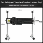 Sex Machine Premium ajustable pour couple avec coupe vaginale et 2PCS Dildo + tige d'extension – Image 8